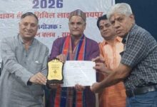 राजेंद्र ओझा भारतीय भाषा संवर्धन सम्मान से सम्मानित
