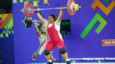 महिला 86+ किग्रा वेटलिफ्टिंग में मिजोरम की ज़ोसांगज़ुआली ने जीता स्वर्ण
