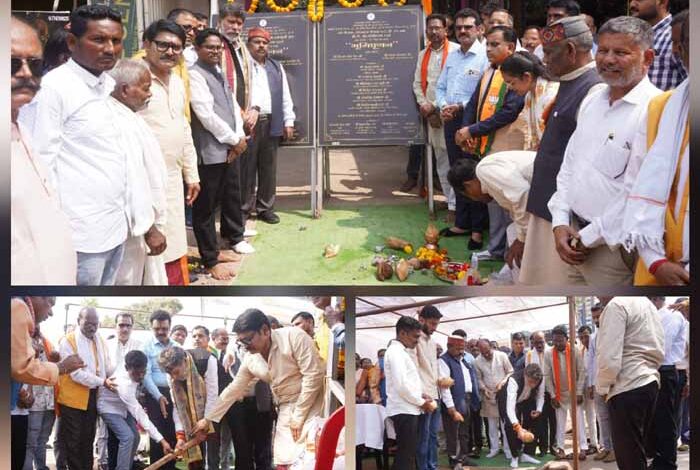 भाजपा प्रदेश अध्यक्ष देव ने 3 करोड़ 84 लाख के कार्यों का किया भूमिपूजन भाजपा प्रदेश अध्यक्ष देव ने 3 करोड़ 84 लाख के कार्यों का किया भूमिपूजन