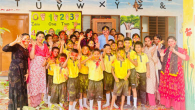 अर्पण दिव्यांग पब्लिक स्कूल के बच्चों के साथ समाजसेवी अंकिता ने मनाया प्री-होली मिलन समारोह