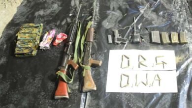 दंतेवाड़ा मुठभेड़ में 5 लाख का इनामी एसीएम कैडर का नक्सली राजेश ढेर