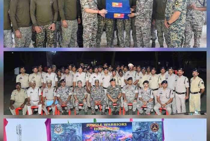 होली पर जवानों के बीच शीर्ष पुलिस एवं केंद्रीय बल नेतृत्व ने बेस कैंप पहुंचकर बढ़ाया मनोबल