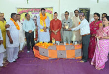 कान्यकुब्ज ब्राम्हण समाज ने भाटापारा में किया अंजय शुक्ला का अभिनंदन