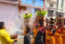 जसगीतों के साथ हुआ जोत जंवारा विसर्जन