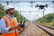 रायपुर मंडल में ओएचई निरीक्षण के लिए एआई-संचालित ड्रोन की तैनाती