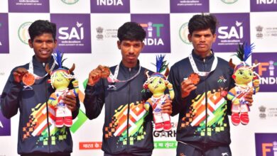 खेलो इंडिया ट्राइबल गेम्स 2026 का जगदलपुर में शंखनाद, महाराष्ट्र और अरुणाचल के धावकों ने बिखेरी स्वर्णिम चमक खेलो इंडिया ट्राइबल गेम्स 2026 का जगदलपुर में शंखनाद, महाराष्ट्र और अरुणाचल के धावकों ने बिखेरी स्वर्णिम चमक