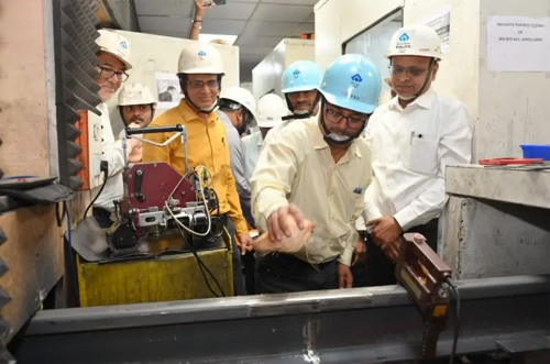भिलाई इस्पात संयंत्र में रेल वेल्ड जोड़ों की गुणवत्ता सुनिश्चित करने हेतु एमपीटी परीक्षण सुविधा का शुभारंभ