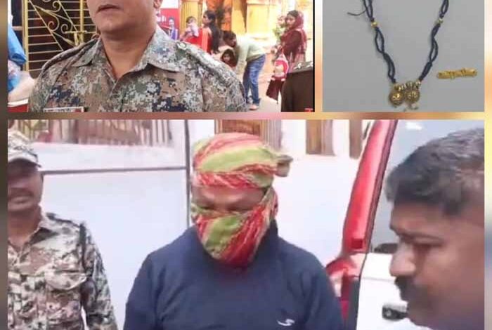मां दंतेश्वरी मंदिर में हुई चोरी मामले में पुलिस ने किया आरोपी को गिरफ्तार