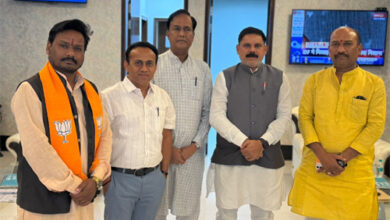 कोयला व खनन राज्य मंत्री सतीश पहुंचे रायपुर, भाजपा ने किया स्वागत