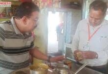 खाद्य विभाग द्वारा महासमुंद, बागबाहरा व तुमगांव के विभिन्न प्रतिष्ठानों का निरीक्षण कर नमूना जांच की कार्रवाई की गई