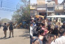 40-50 साल पुराने दुकानों के तोड़े जाने पर गुड़ियारी में भारी विरोध प्रदर्शन