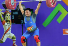 भारोत्तोलन के 94 किलोग्राम पुरुष वर्ग में अरुणाचल के लालू ताकू ने मारी बाजी