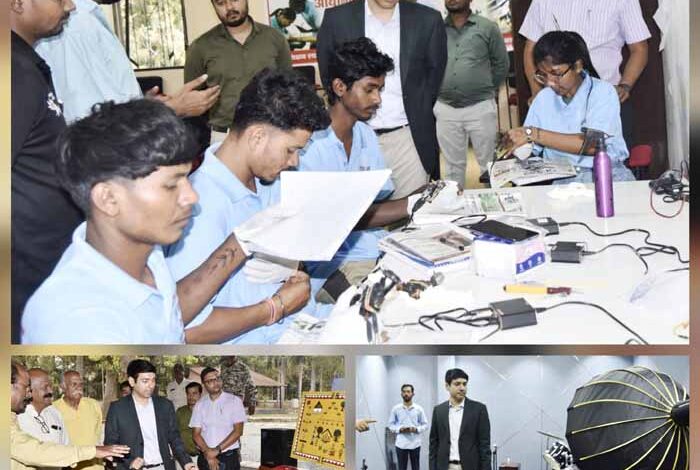 बस्तर की कला को नई ऊंचाई देने कलेक्टर पहुंचे बादल एकेडमी, बढ़ाया मनोबल