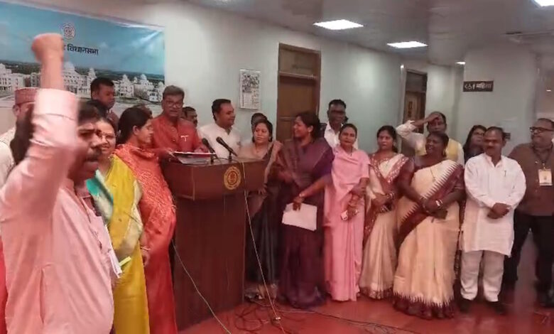 छत्तीसगढ़ विधानसभा बजट सत्र में विपक्ष का हंगामा, धान सुरक्षा पर सवाल