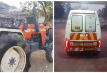 रेत से भरी ट्रैक्टर-ट्रॉली पलटी, चालक और दो मजदूरों की मौत