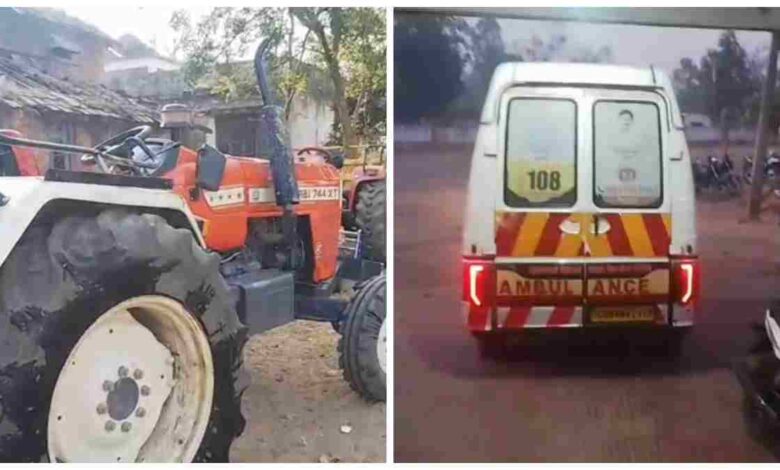 रेत से भरी ट्रैक्टर-ट्रॉली पलटी, चालक और दो मजदूरों की मौत रेत से भरी ट्रैक्टर-ट्रॉली पलटी, चालक और दो मजदूरों की मौत