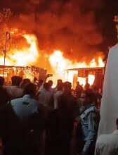 कॉस्मेटिक की दुकान में लगी आग, छह लोगों की मौत