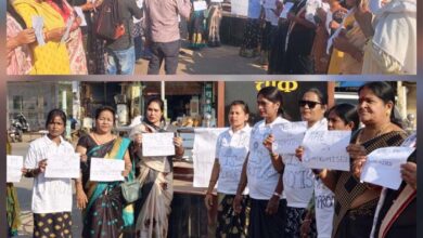 महिला कांग्रेस ने केंद्रीय मंत्री हरदीप सिंह पुरी का किया विरोध