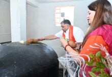 मंत्री अग्रवाल कवर्धा के जानकी वन धाम शिवालय में आयोजित प्राण-प्रतिष्ठा समारोह में हुए शामिल