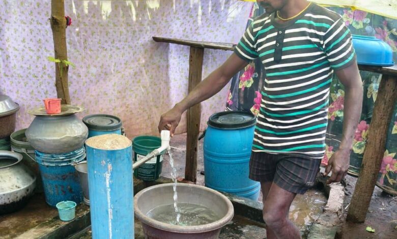 माओवाद प्रभावित रहे व जल संकट से जूझने वाले टेकापानी के हर घर में अब नल से पहुंचा जल