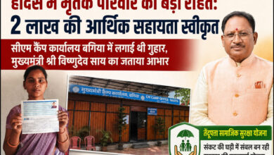 हादसे में मृतक परिवार को मिली बड़ी राहत: 2 लाख की सहायता स्वीकृत