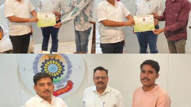 बेमेतरा में नए आरक्षकों को मिला नियुक्ति पत्र