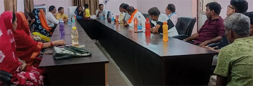 ग्राम नरदहा में ग्राम सभा का आयोजन, विकास एवं आय के स्रोतों पर हुई चर्चा