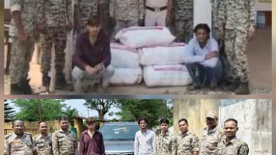 115 किलो गांजा के साथ कार सवार 2 गिरफ्तार