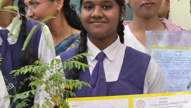 हरितमय रहा जेआर दानी में परीक्षा परिणाम वितरण