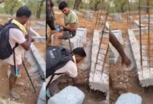 स्कूल के घटिया निर्माण का वीडियो हुआ वायरल, एसडीएम ने जांच की कही बात