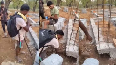 स्कूल के घटिया निर्माण का वीडियो हुआ वायरल, एसडीएम ने जांच की कही बात