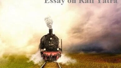 रेल यात्रा वृत्तांत पर अभा स्तर की निबंध प्रतियोगिता के लिए भेजे दो प्रतियो में निबंध