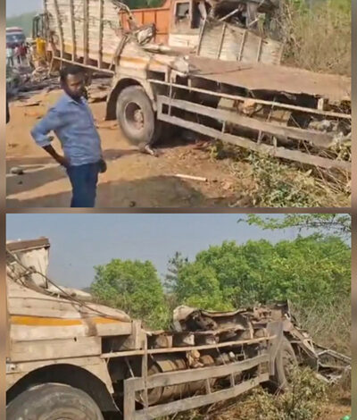 ट्रक व माज़दा वाहन की टक्कर में दो मजदूरों की हुई मौत, तीन गंभीर