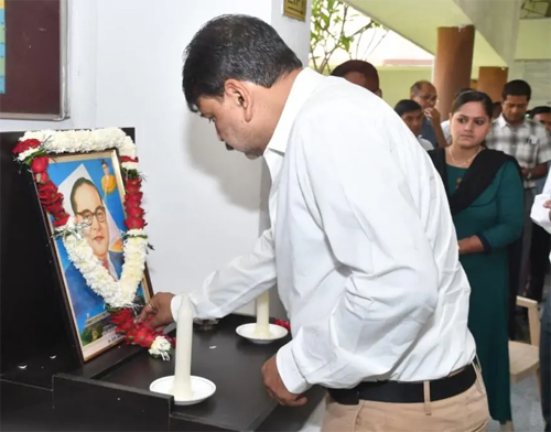 रायपुर रेल मंडल में भारत रत्न बाबा साहब डॉ. भीमराव अम्बेडकर की 135 वी जयंती मनाई गई