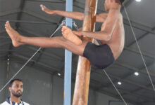 गांधी स्टेडियम अंबिकापुर में मल्लखंभ का भव्य शुभारंभ