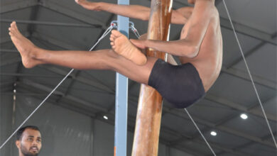 गांधी स्टेडियम अंबिकापुर में मल्लखंभ का भव्य शुभारंभ