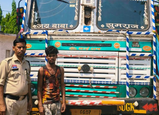 ट्रैफिक थाने से ट्रक चोरी करने वाला डबलू गिरफ्तार