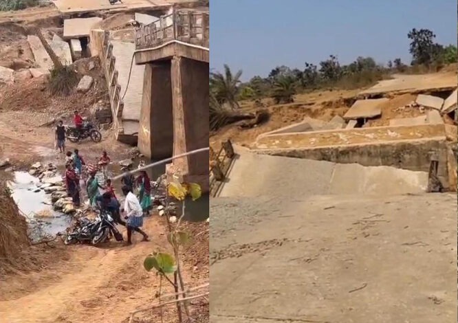 9 महीने पहले बारिश में टूटी चितापुर के पुलिया की नहीं हुई मरम्मत