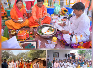 बस्तर सांसद के पैतृक ग्राम में 21 पवित्र नदियों के जल से हुआ बजरंगबली का जलाभिषेक