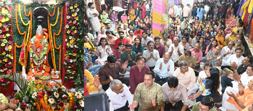 1000 से अधिक लोगों ने श्री चिंताहरण हनुमान मंदिर में एक साथ किया हनुमान चालीसा पाठ