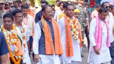 15 साल की ममता बनर्जी की सरकार में केवल हुए अत्याचार – सीएम साय, चार प्रत्याशियों के नामांकन रैली में हुए शामिल 15 साल की ममता बनर्जी की सरकार में केवल हुए अत्याचार – सीएम साय, चार प्रत्याशियों के नामांकन रैली में हुए शामिल