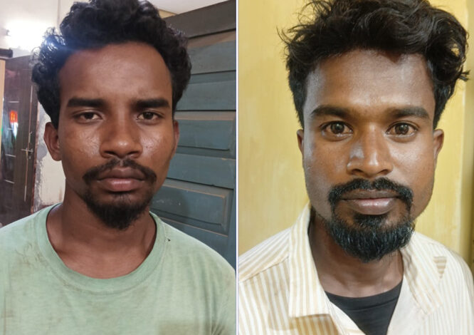 3.348 किलो अवैध गांजा के साथ 2 आरोपी गिरफ्तार