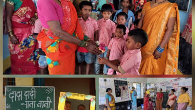 दादा-दादी, नाना-नानी खेल उत्सव में बुजुर्गों के साथ खिलखिला उठा बचपन