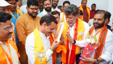 मध्यप्रदेश भाजपा के पूर्व प्रदेश अध्यक्ष व सांसद बी.डी. शर्मा पहुंचे कुशाभाऊ परिसर