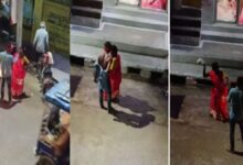 टीकमगढ़ में बीच बाजार हाईवोल्टेज ड्रामा: शराबी पति-पत्नी में झगड़ा, वीडियो वायरल