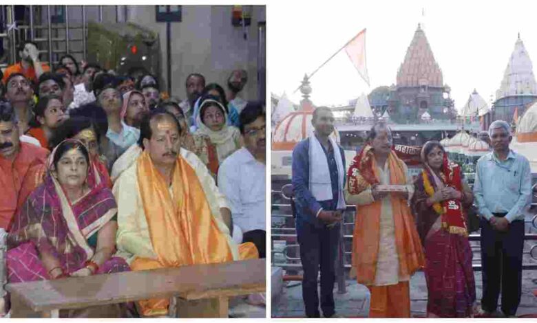 उज्जैन में महाकाल के दरबार पहुंचे विजय कुमार सिन्हा