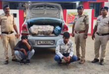 कार से 112 किलो गांजे के साथ दो तस्कर गिरफ्तार