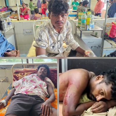 शादी समारोह में हुई चाकूबाजी के 4 आराेपिताें की तलाश जारी