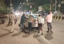 तहसील कार्यालय के सामने कार बिगड़ी, पकडे गए महाराष्ट्र के 2 गांजा तस्कर