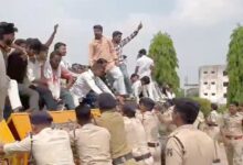 छात्रसंघ चुनाव की मांग को लेकर एनएसयूआई ने विश्वविद्यालयों का घेराव किया